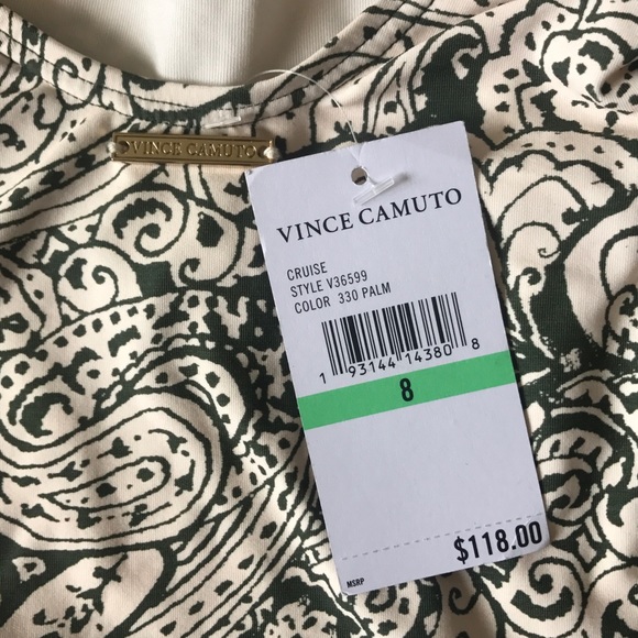 NWT Vince Camuto Wildflower-Print LaceUp One Piece - Picture 8 of 9